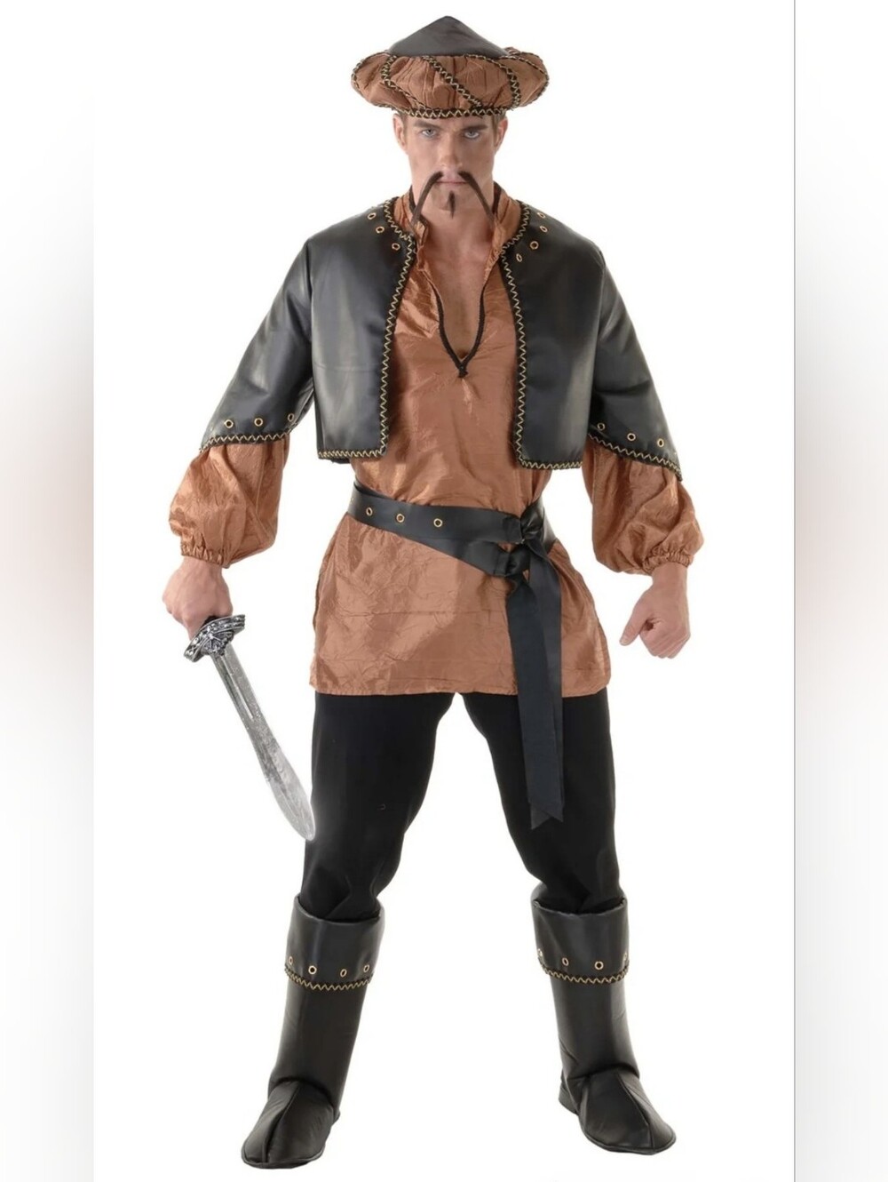 NWOT Men's Arabian Genghis Khan Deluxe Costume Size M